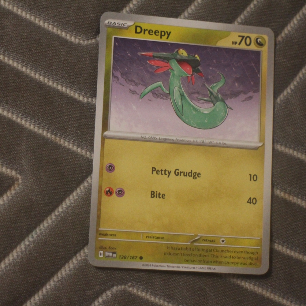 Pokemon Dunsparce Yellow and Green Card